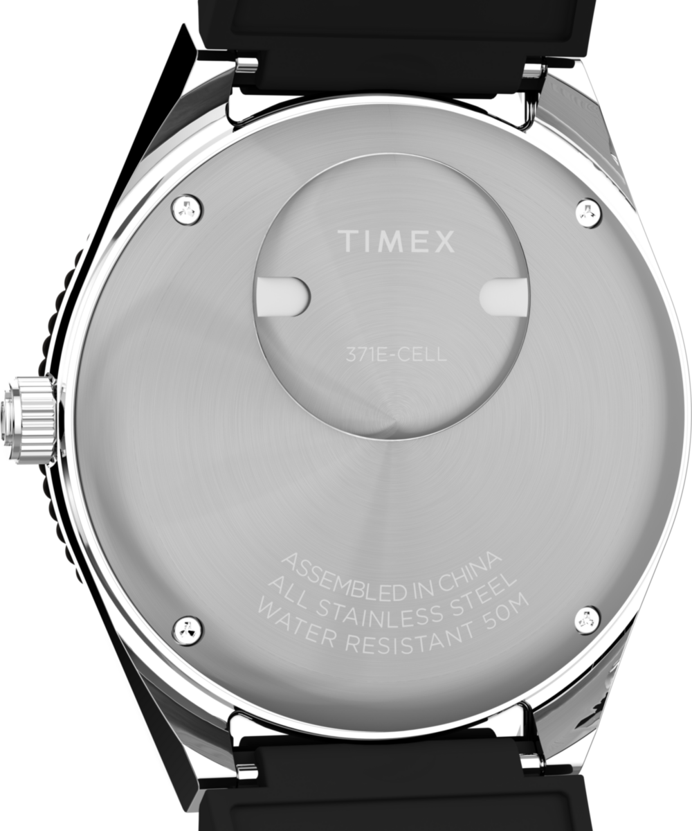 Q Timex® GMT 38mm Synthetic Rubber Strap Watch