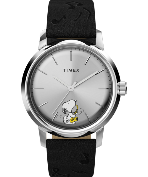 Peanuts® x Timex Marlin® Automatic Saxophonist 40mm Leather Strap Watch