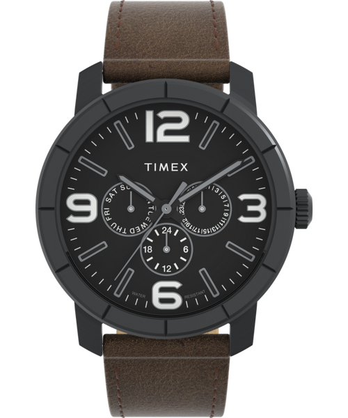 Mod 44mm Leather Strap Watch