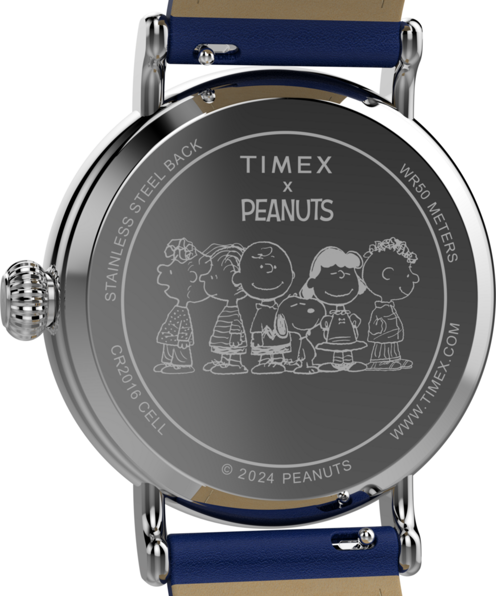 Peanuts® x Timex Standard Pumpkin Patch 40mm Leather Strap Watch