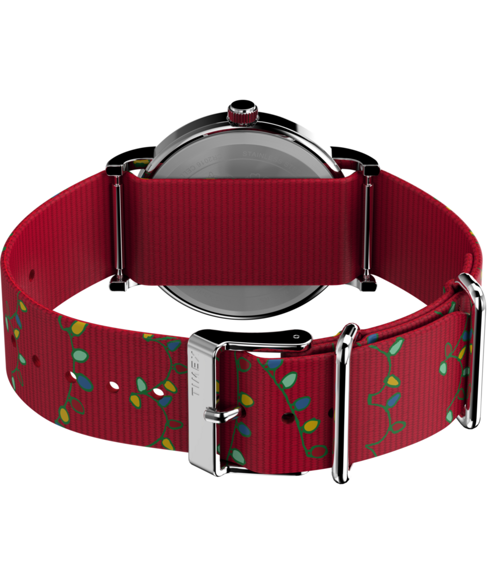 Peanuts® x Timex Weekender Holiday 38mm Fabric Strap Watch
