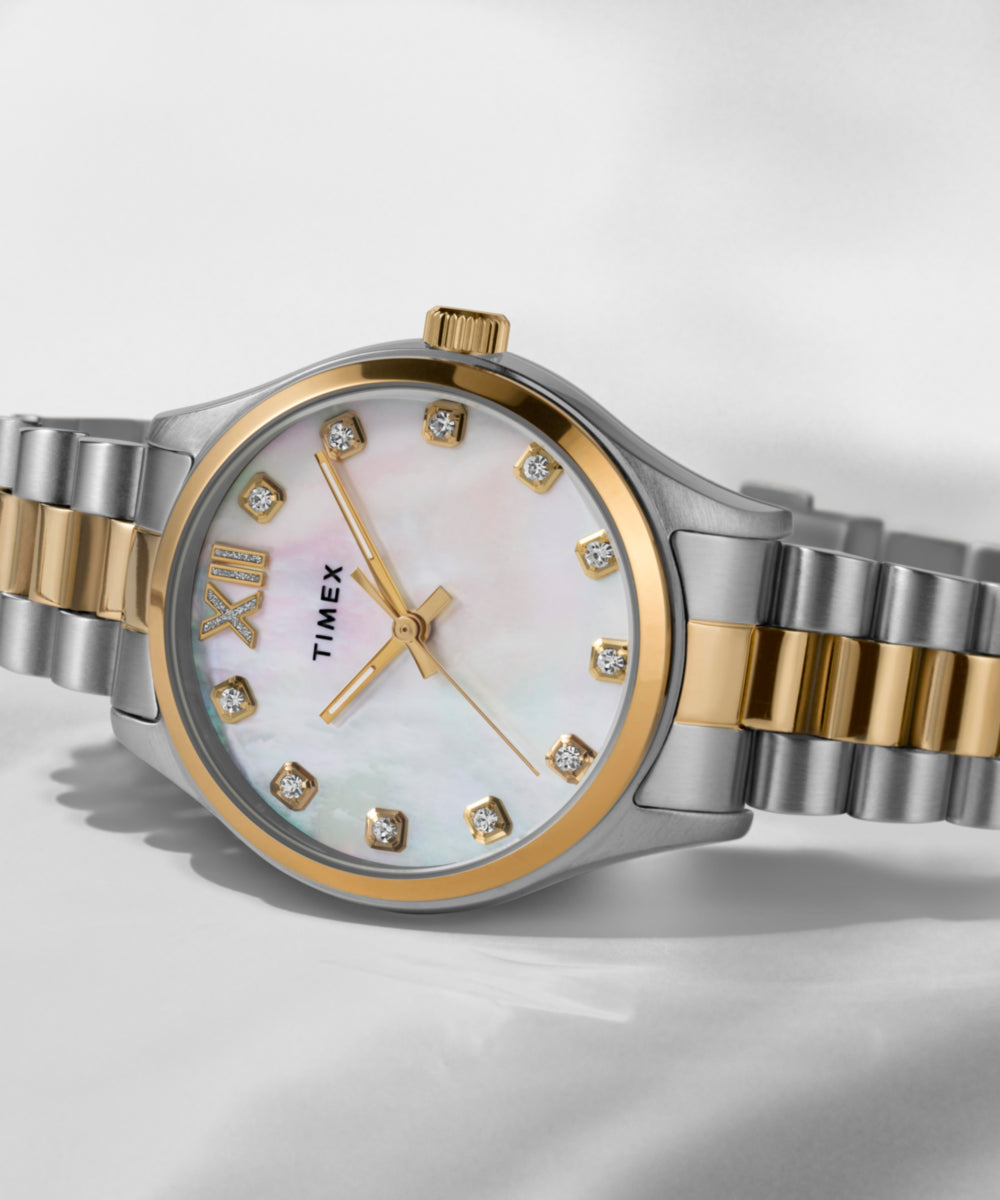Timex Legacy 34mm Stainless Steel Bracelet Watch