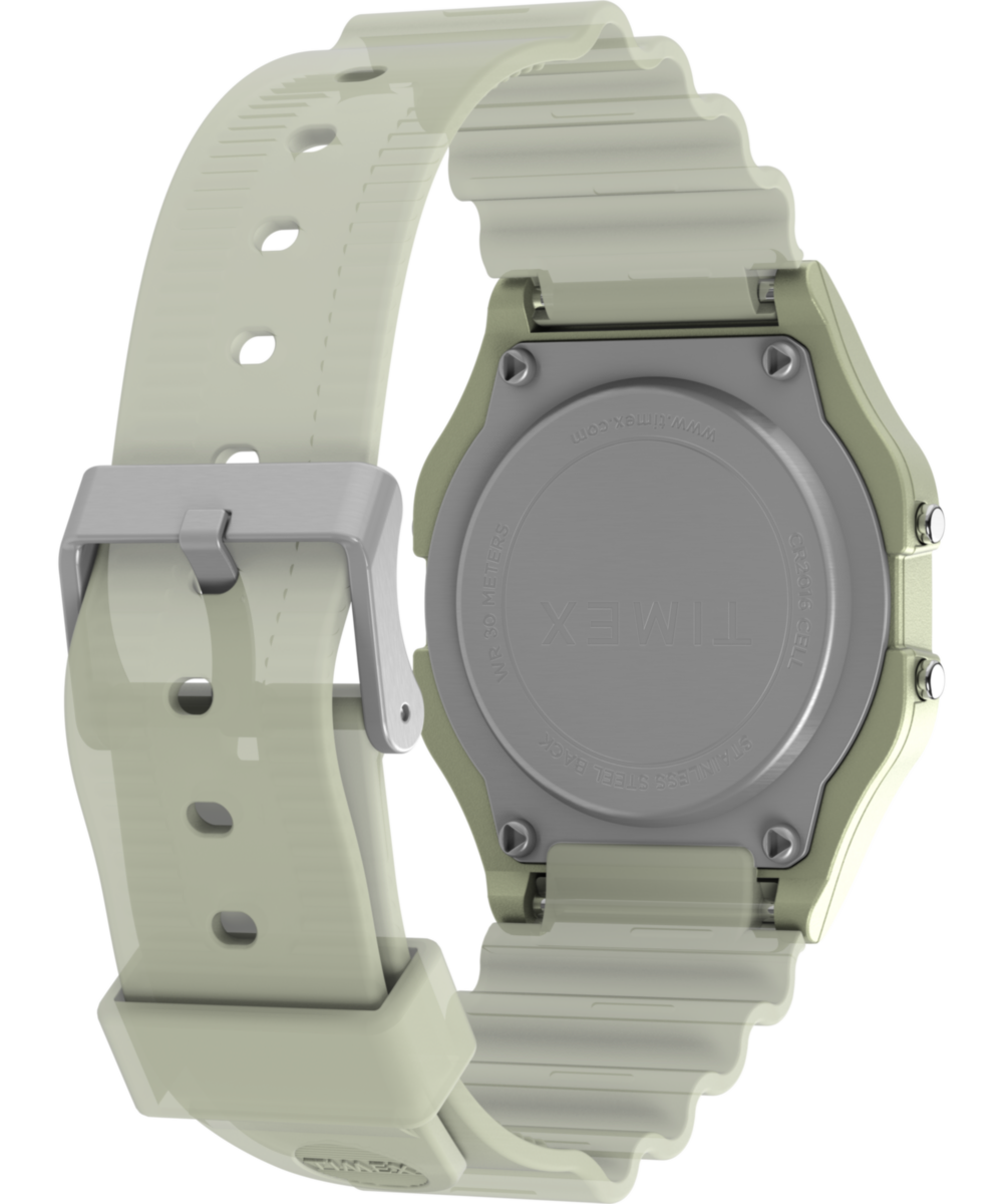 Timex T80 Glow in the Dark 34mm Resin Strap Watch