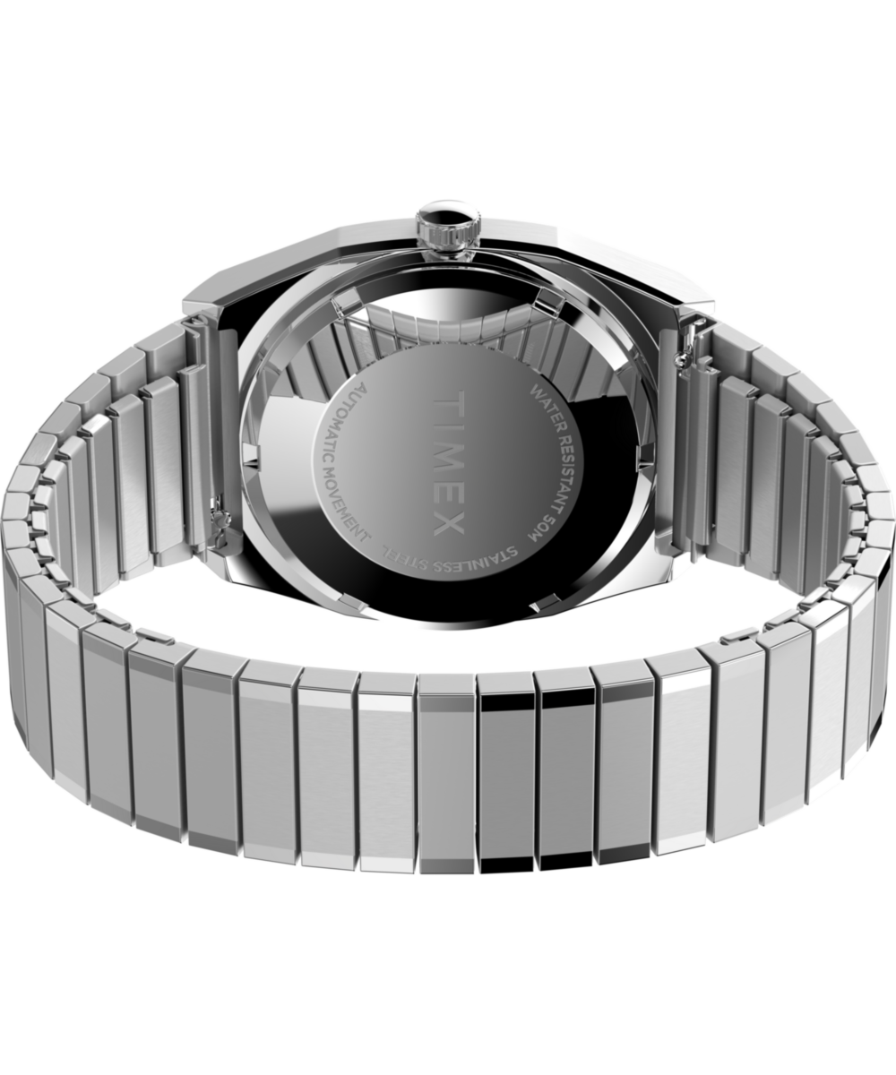 Timex® Automatic 1983 E Line 34mm Stainless Steel Expansion Band Watch