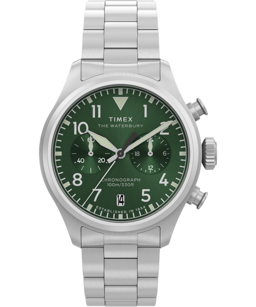 Waterbury Ace Chronograph 41mm Stainless Steel Bracelet Watch