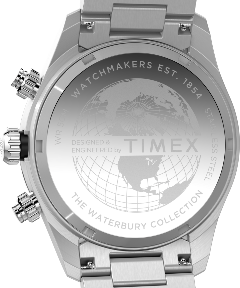 Waterbury Heritage Chronograph 39mm Stainless Steel Bracelet Watch