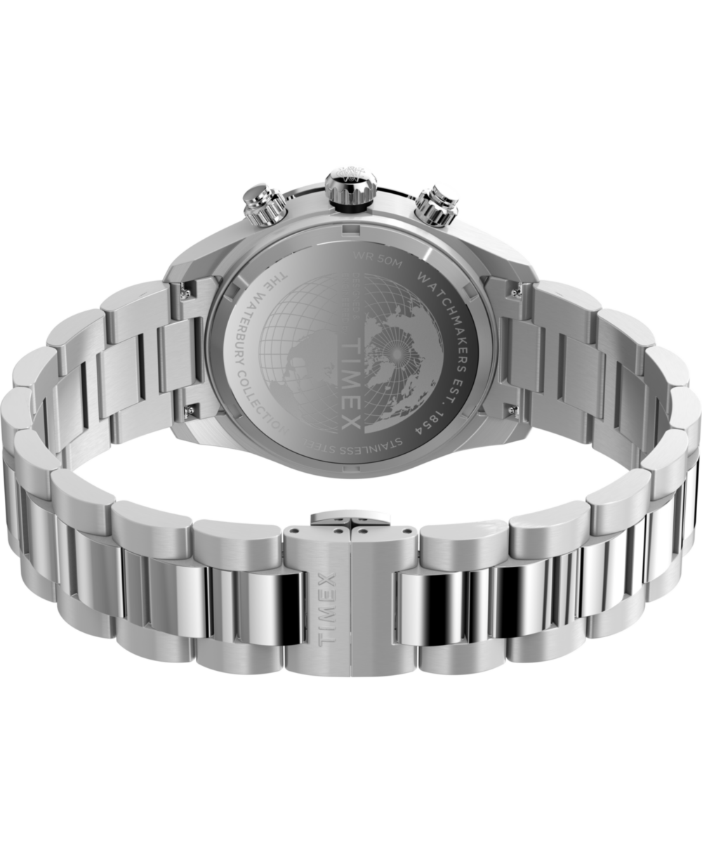 Waterbury Heritage Chronograph 39mm Stainless Steel Bracelet Watch