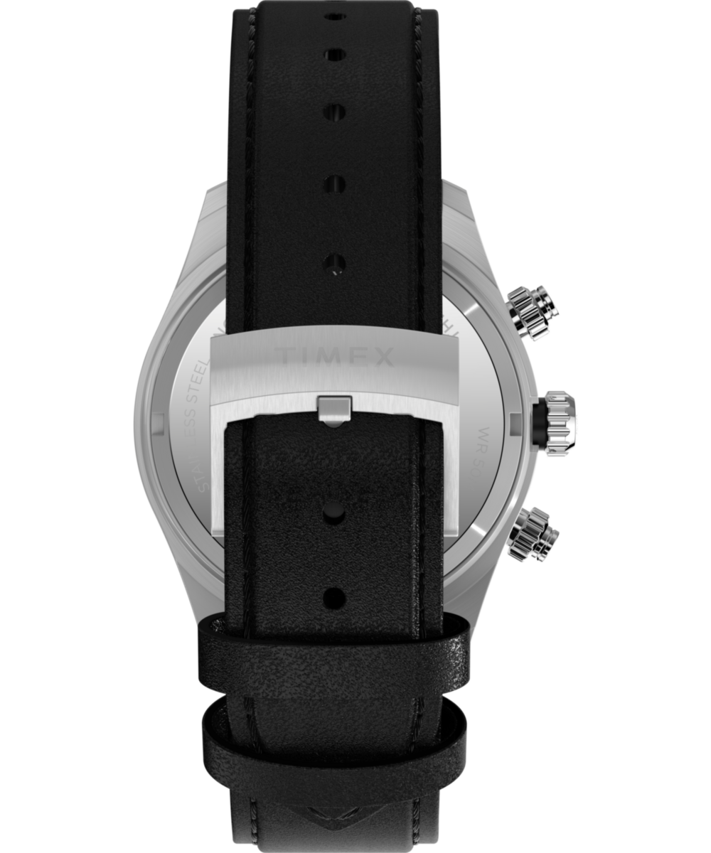 Waterbury Heritage Chronograph 39mm Leather Strap Watch