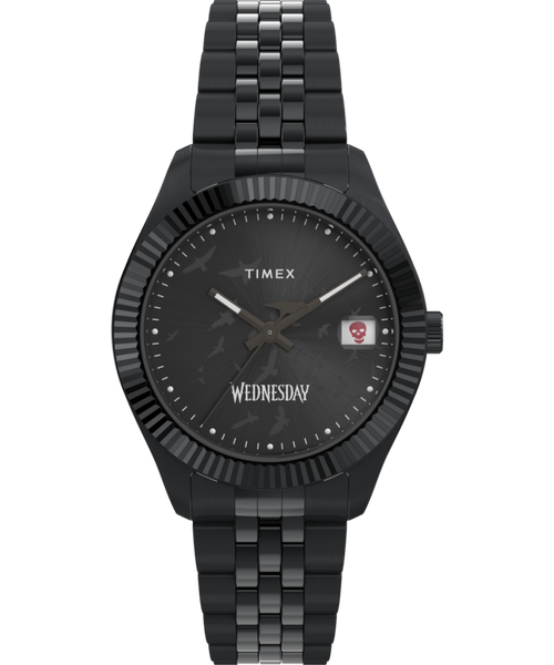 Timex x Wednesday Timex Legacy 36mm Stainless Steel Bracelet Watch