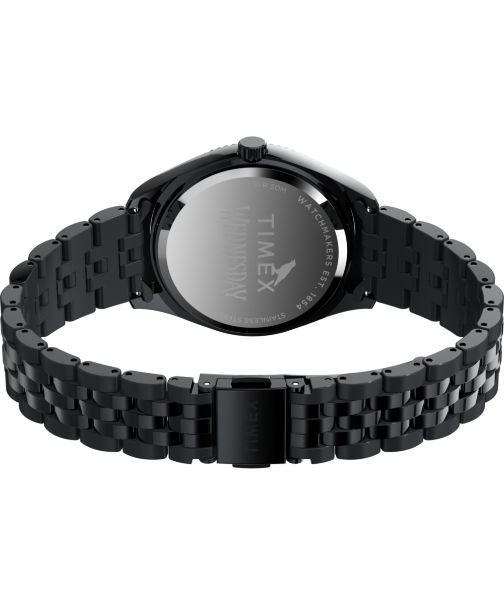 Timex x Wednesday Timex Legacy 36mm Stainless Steel Bracelet Watch