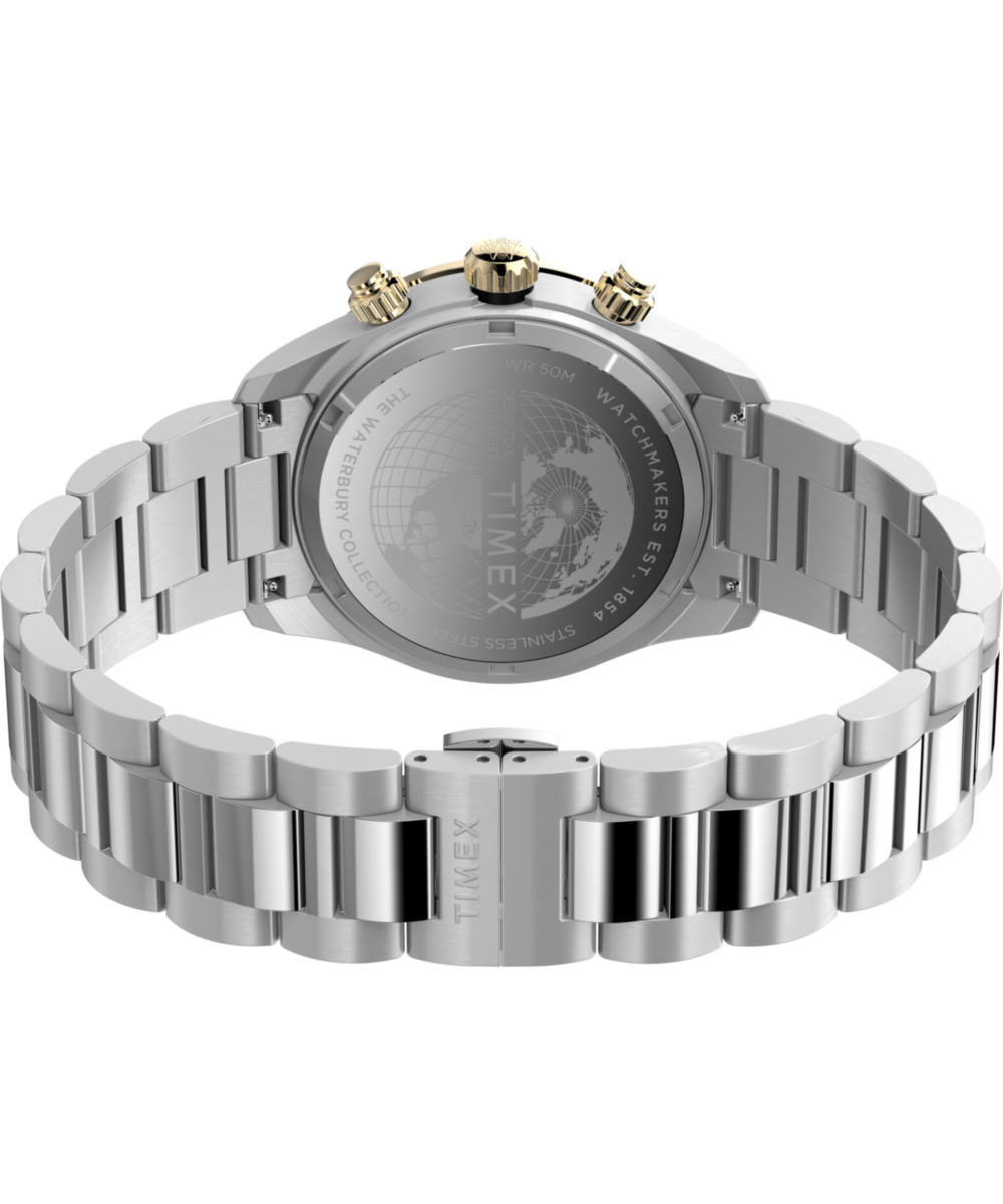 Waterbury Heritage Chronograph 39mm Stainless Steel Bracelet Watch