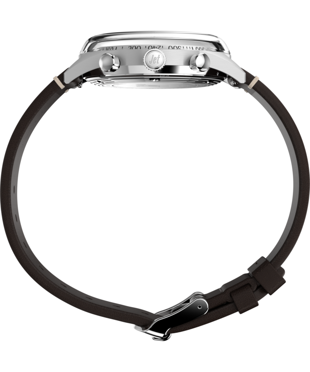 Marlin® Jet Quartz Chronograph 40mm Leather Strap Watch