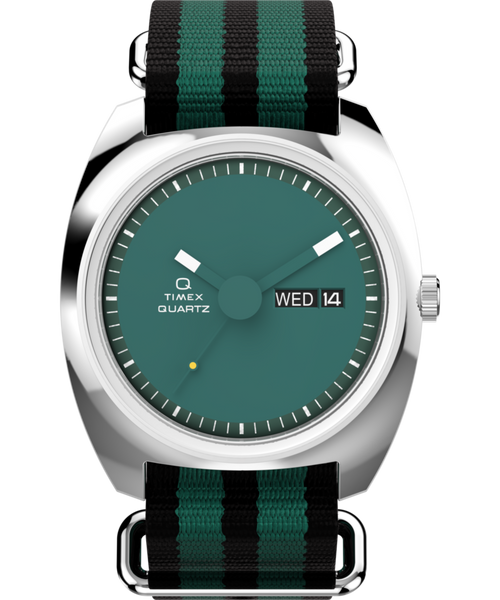 Q Timex® 1975 Enigma 37mm Fabric Strap Watch