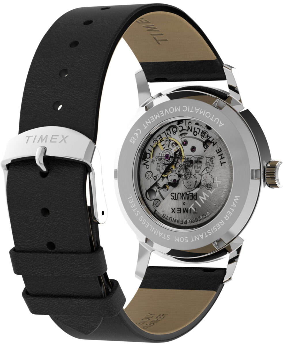 Peanuts® x Timex Marlin® Automatic Americana 40mm Leather Strap Watch