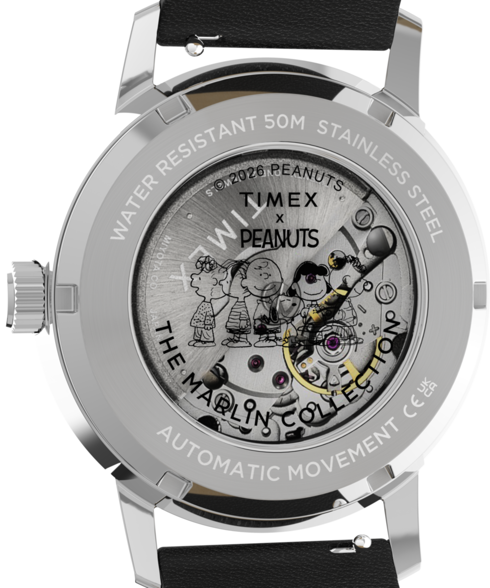 Peanuts® x Timex Marlin® Automatic Soccer 40mm Leather Strap Watch