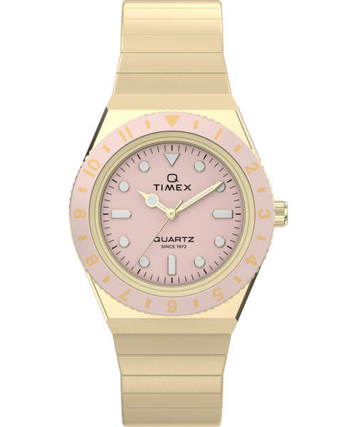 Q Timex® Mini 30mm Stainless Steel Expansion Band Watch