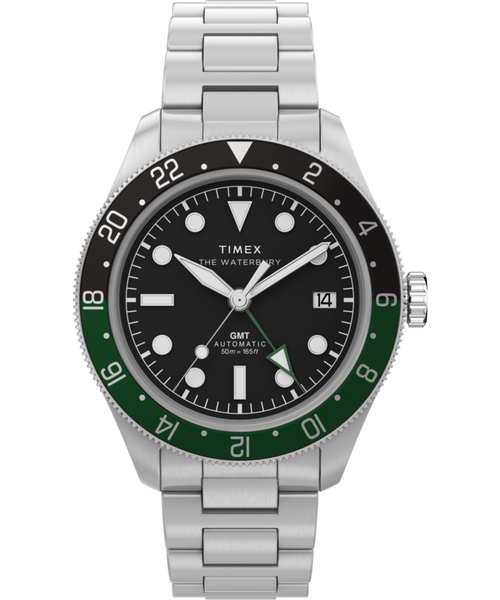 Waterbury Heritage Automatic GMT 41.5mm Stainless Steel Bracelet Watch