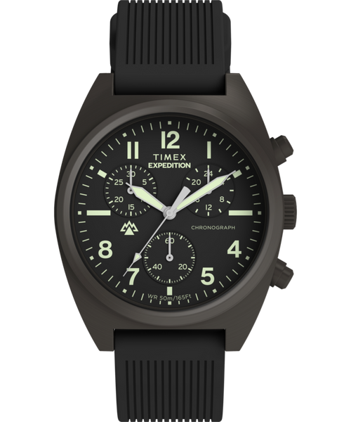 Expedition® Capstone Chronograph 41mm Silicone Strap Watch