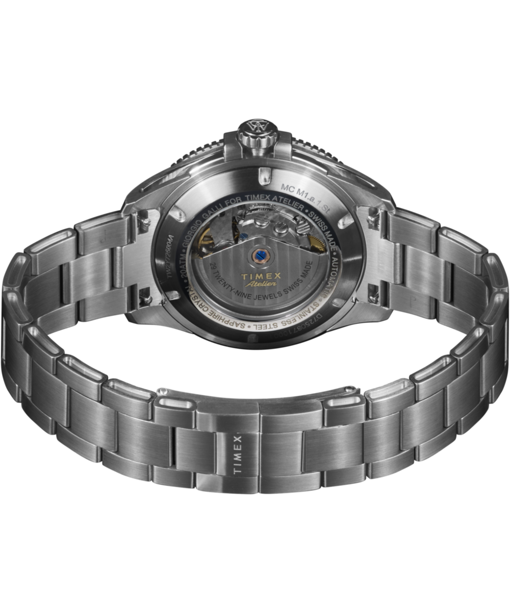 Timex Atelier Marine M1a 41mm Swiss Made Automatic Stainless Steel Bracelet