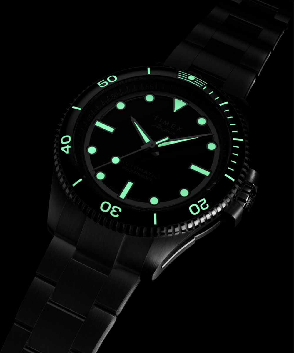 Timex Atelier Marine M1a 41mm Swiss Made Automatic Stainless Steel Bracelet