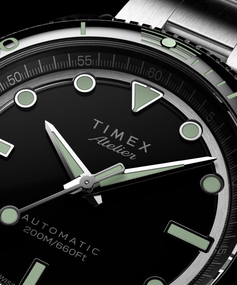 Timex Atelier Marine M1a 41mm Swiss Made Automatic Stainless Steel Bracelet