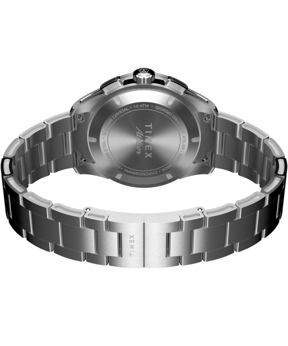 Timex Atelier Chronograph Quartz M1q 40mm Swiss Made Stainless Steel Bracelet