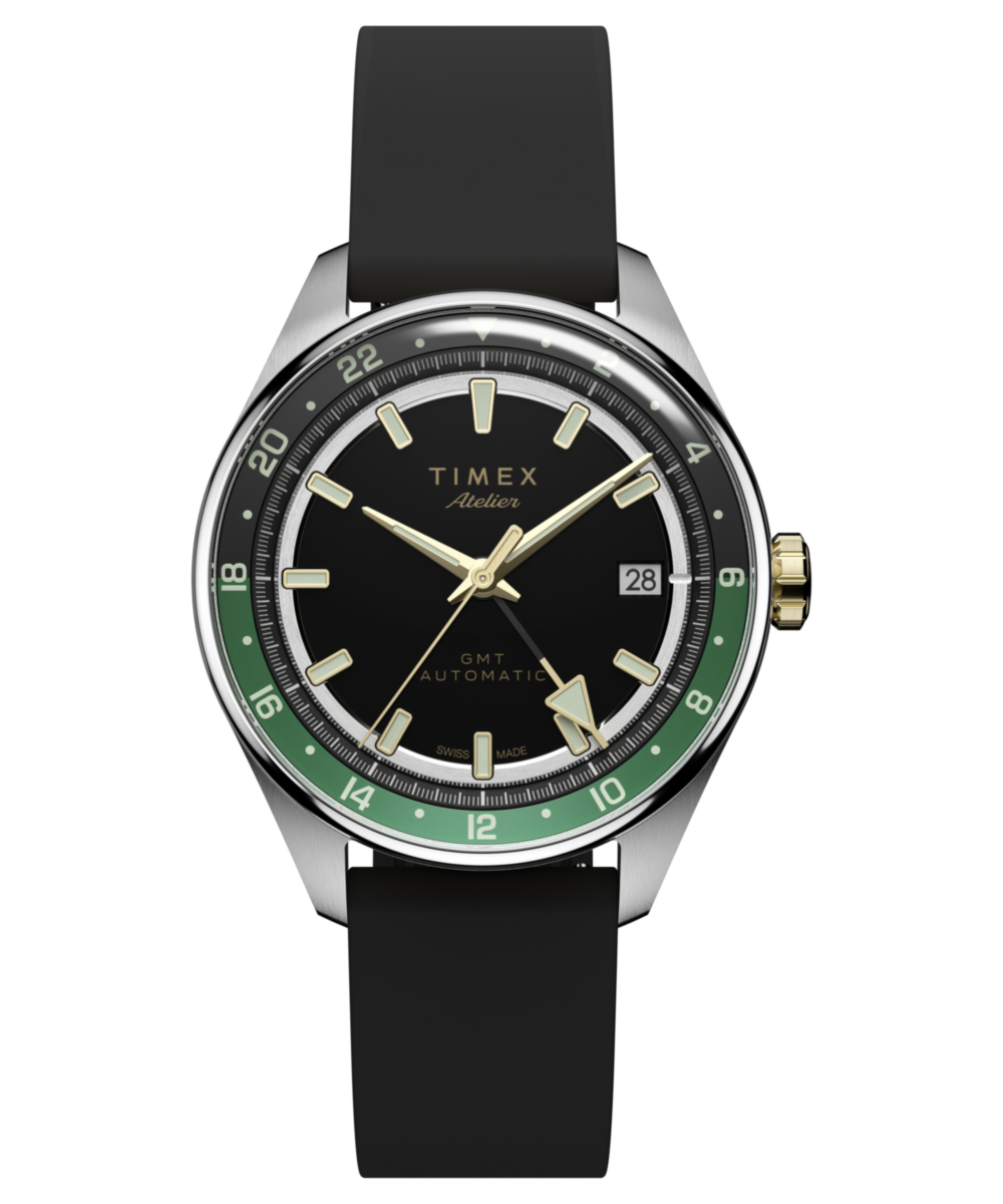 Timex Atelier GMT Première M1a 38mm Swiss Made Automatic NBR Synthetic Rubber Strap
