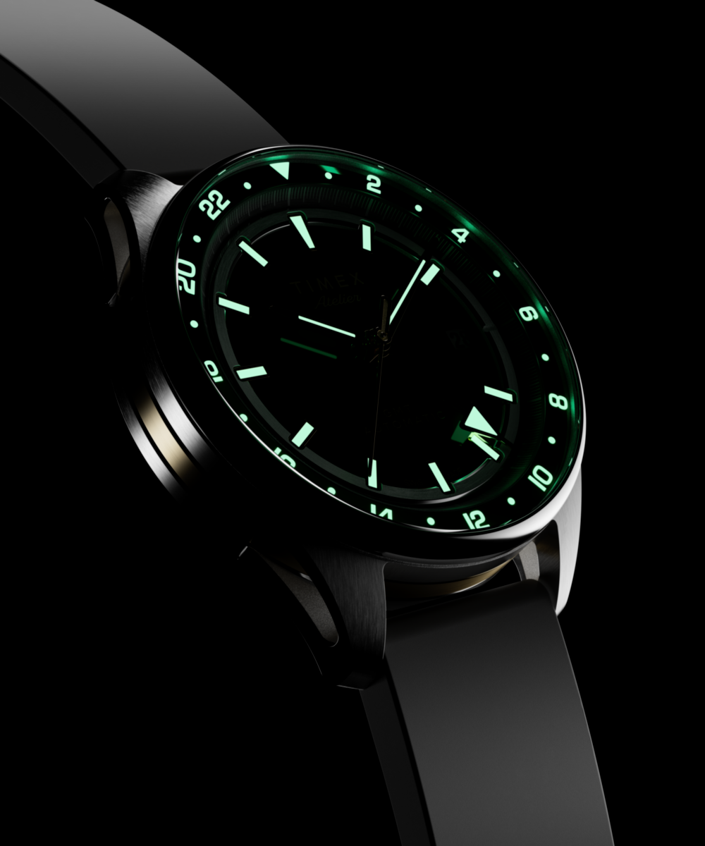 Timex Atelier GMT Première M1a 38mm Swiss Made Automatic NBR Synthetic Rubber Strap