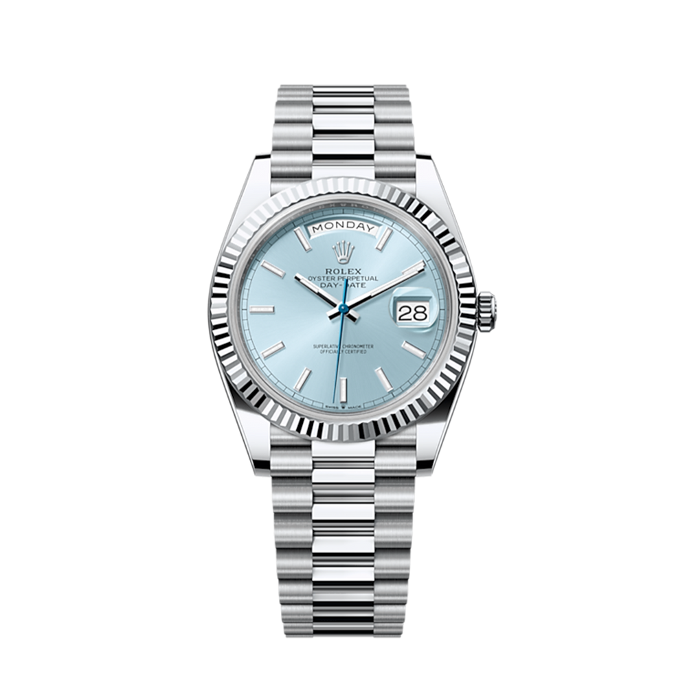 Day-Date 40, Platinum, 40mm