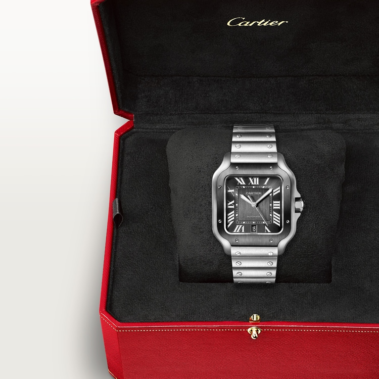 Unworn Santos, Stainless Steel, 39.8mm - image 8