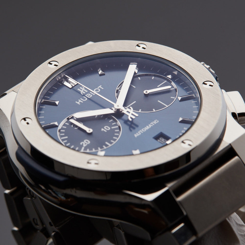 Classic Fusion Blue Chronograph Titanium Bracelet 45mm - image 3