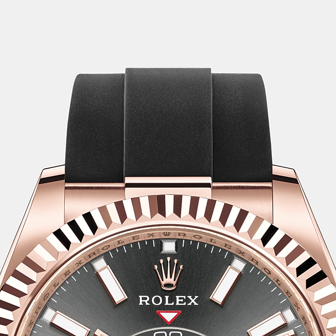 Sky-Dweller 42mm, 18k Everose Gold, Oysterflex - image 6