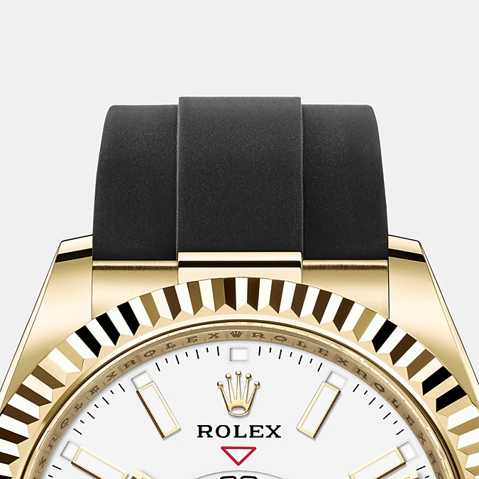 Sky-Dweller 42mm, 18k Yellow Gold, Oysterflex - image 6