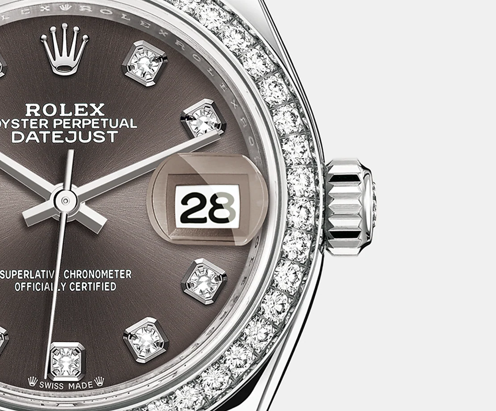 Lady-Datejust 28, Oystersteel and 18k White Gold - image 4