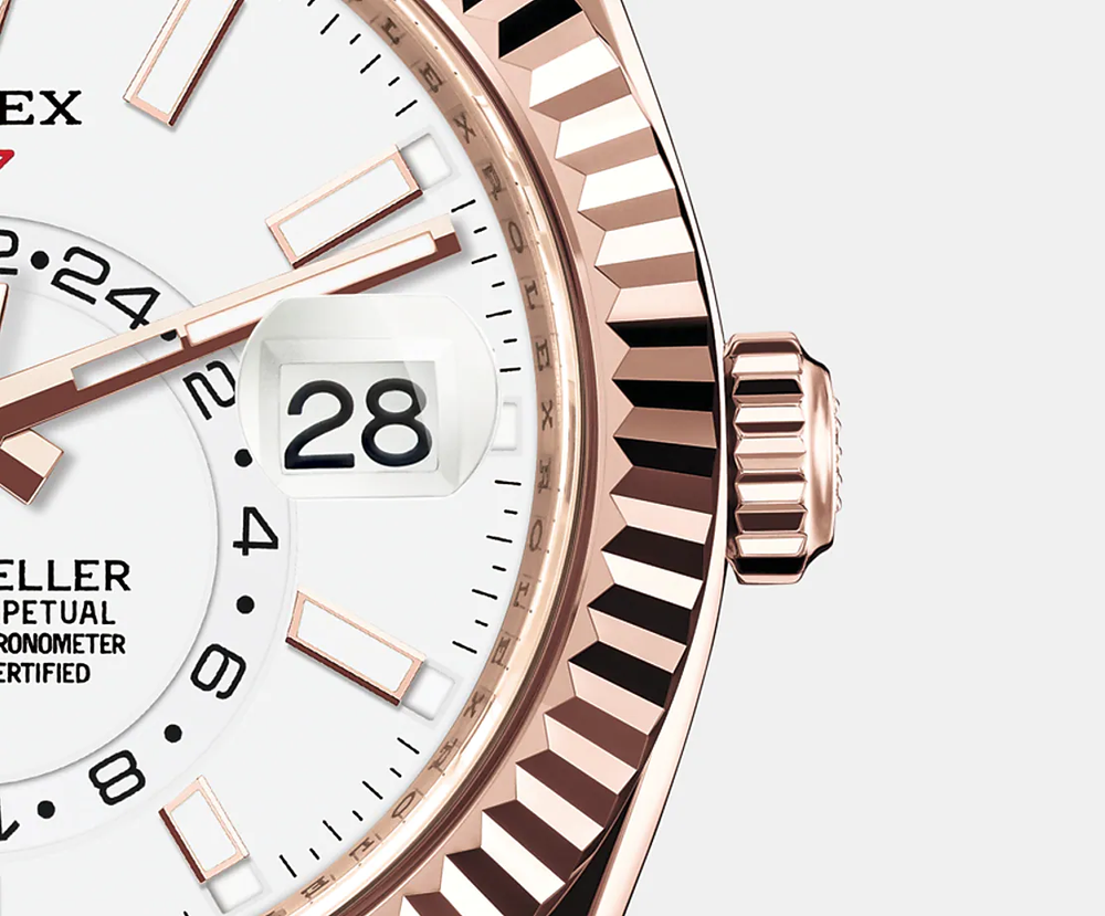 Sky-Dweller 42mm, 18k Everose Gold, Oysterflex - image 4