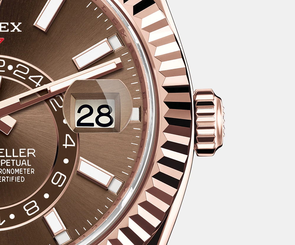 Sky-Dweller 42mm, 18k Everose Gold, Oysterflex - image 4