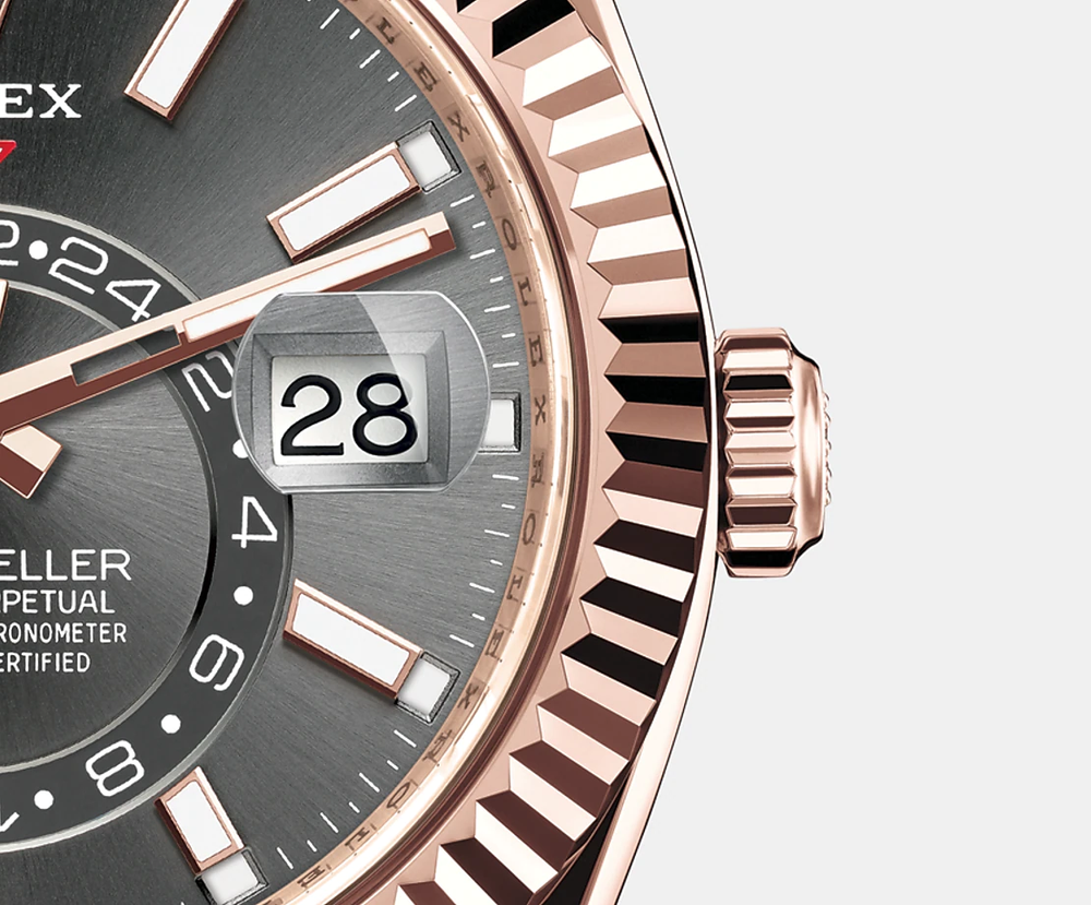 Sky-Dweller 42mm, 18k Everose Gold, Oysterflex - image 4