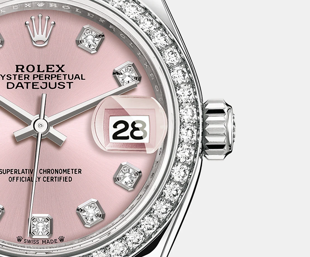Lady-Datejust 28, Oystersteel and 18k White Gold - image 4
