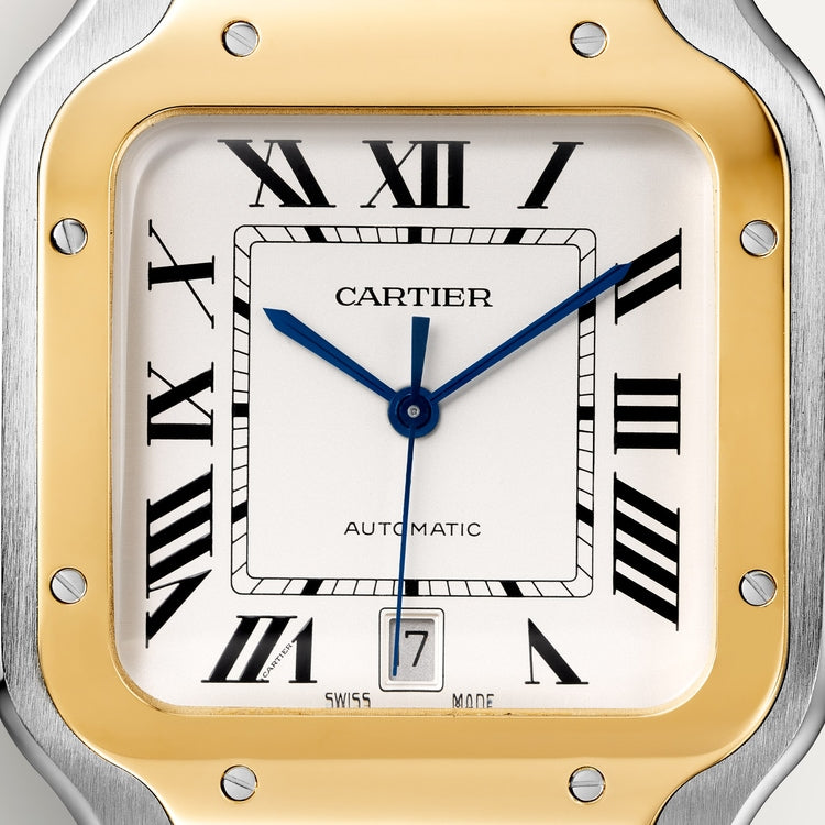 Unworn Santos, Stainless Steel and 18k Yellow Gold, 39.8mm - image 2