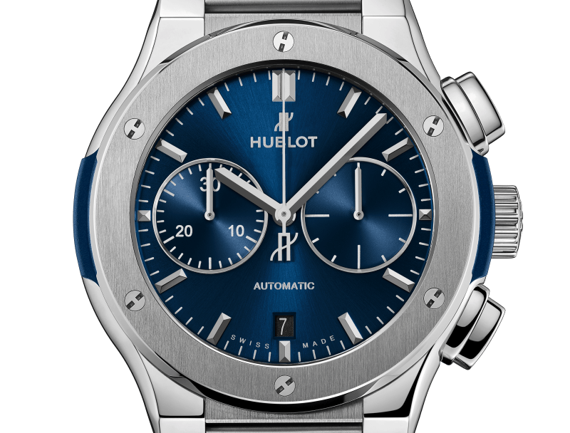 Classic Fusion Blue Chronograph Titanium Bracelet 45mm - image 2