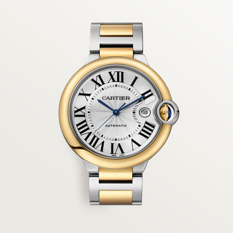 Unworn Ballon Bleu, Stainless Steel and 18k Yellow Gold, 42mm