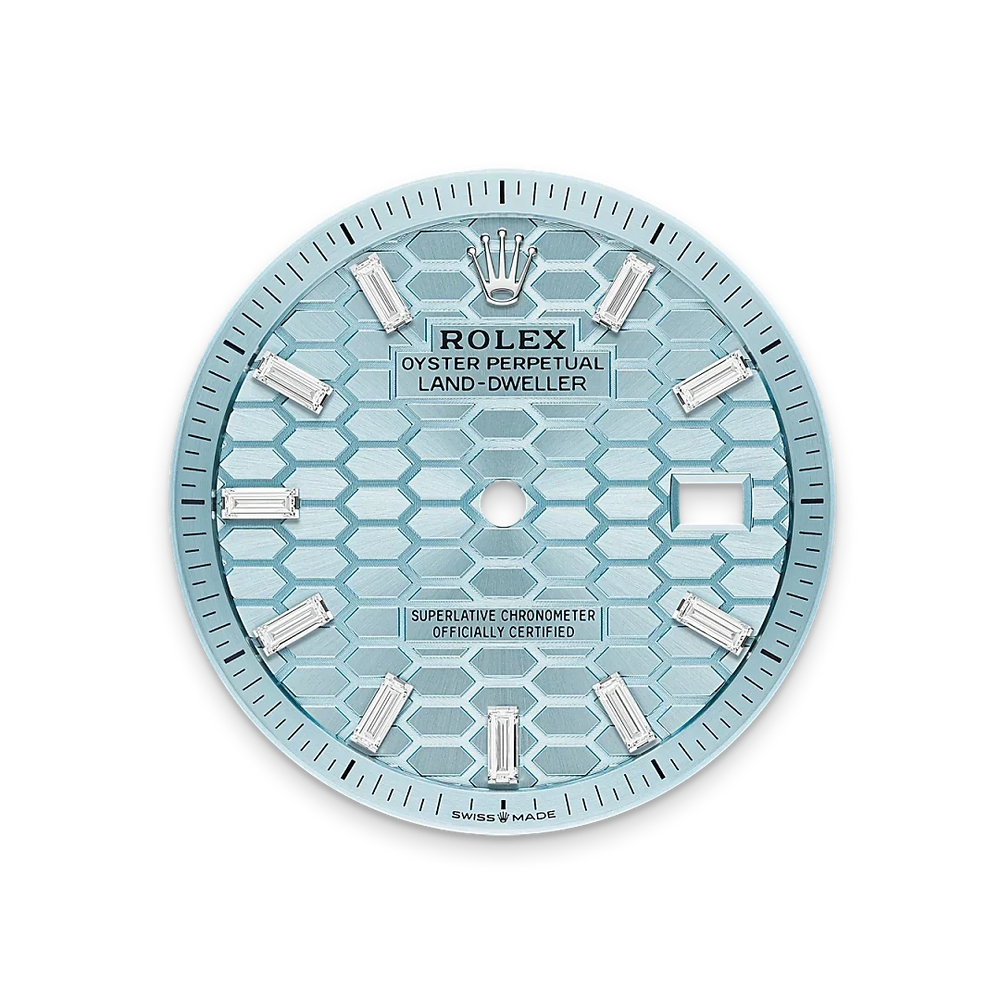 Land-Dweller 40mm Oyster Platinum & Diamonds M127386TBR-0001 - image 3