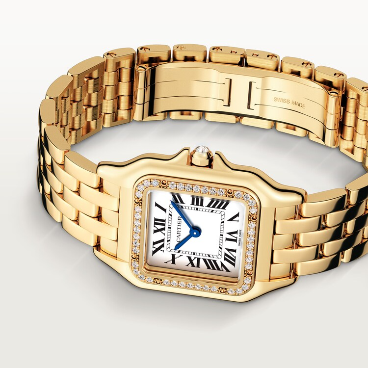 Unworn Panthère Medium, 18k Yellow Gold, Diamonds, 27mm x 36mm - image 3