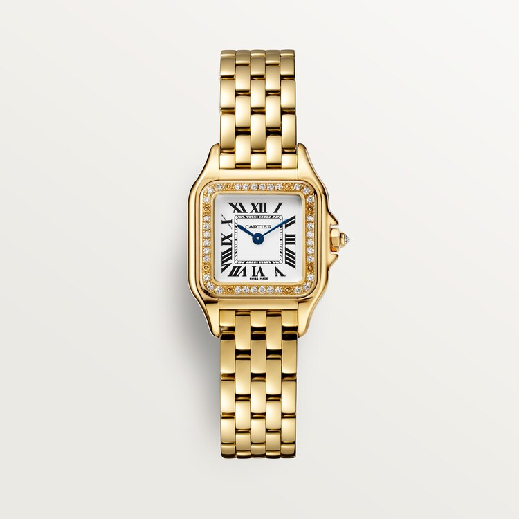 Unworn Panthère Small, 18k Yellow Gold, Diamonds, 22mm x 30mm