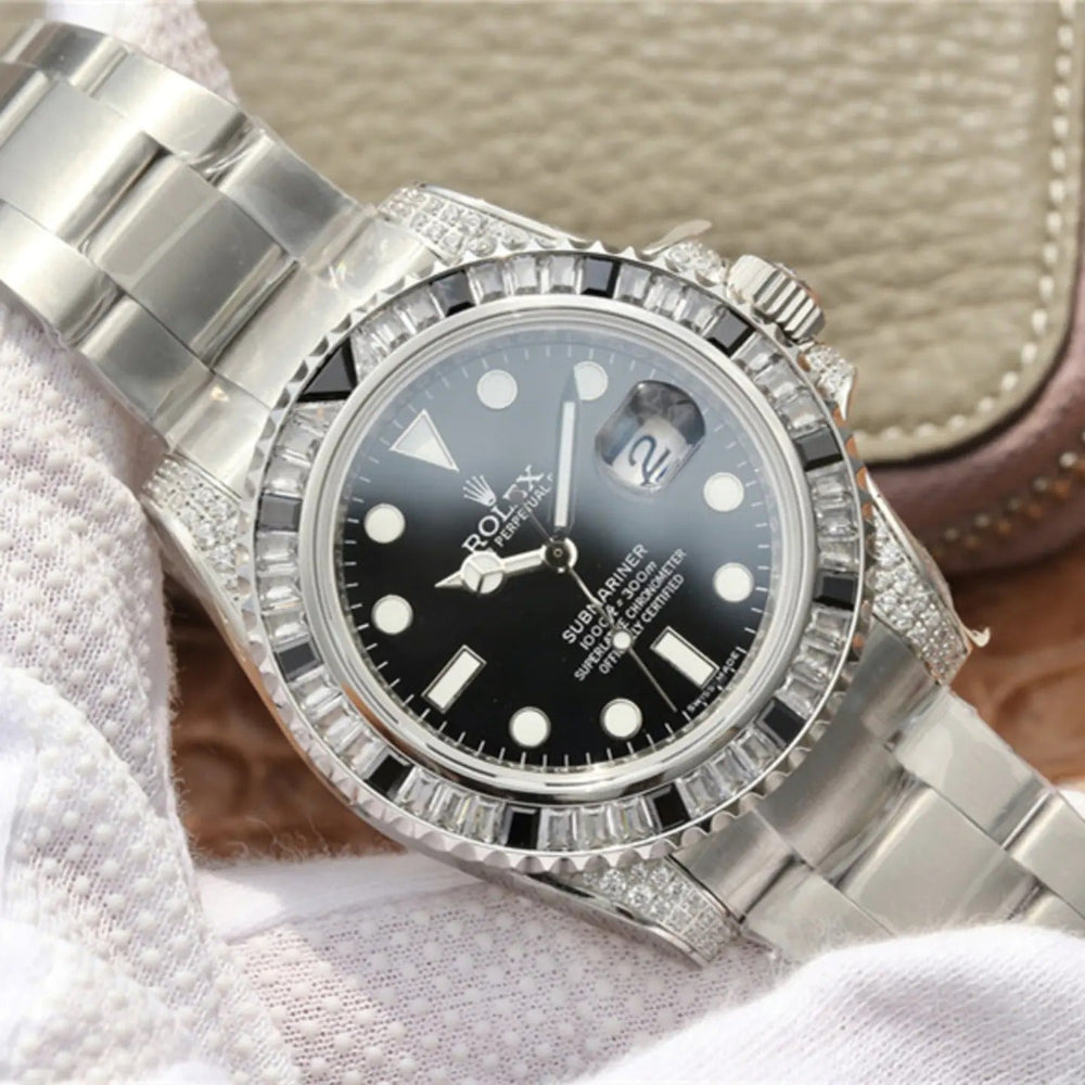 Submariner Date Silver Black Diamond, 40mm - image 14