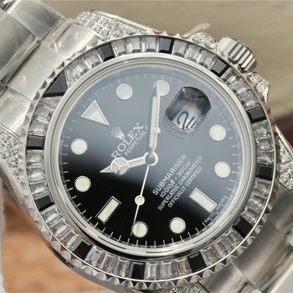 Submariner Date Silver Black Diamond, 40mm - image 12