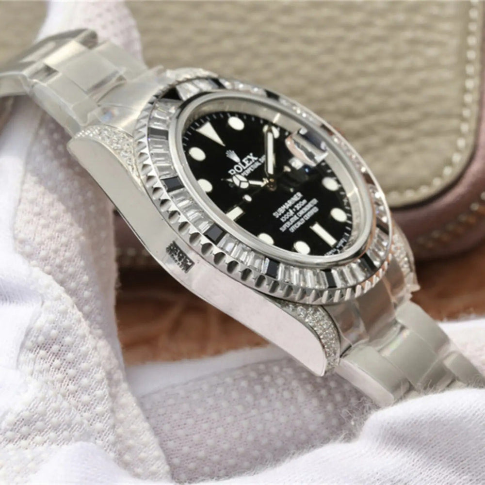 Submariner Date Silver Black Diamond, 40mm - image 11