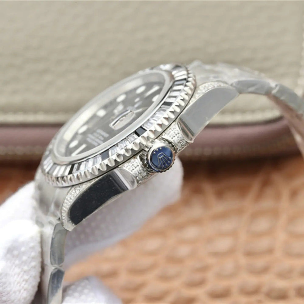 Submariner Date Silver Black Diamond, 40mm - image 8