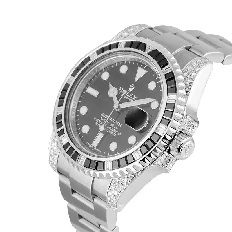 Submariner Date Silver Black Diamond, 40mm - image 4