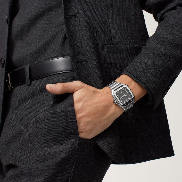 Unworn Santos Dual Time, Stainless Steel, 40.2mm - image 7